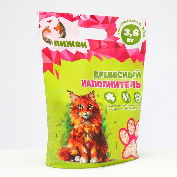 Наполнитель древесный "Пижон" 10л - купить с доставкой по выгодным ...