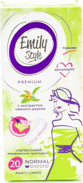 Ежедневные прокладки Emily Style / Эмили Стайл Premium Normal ...