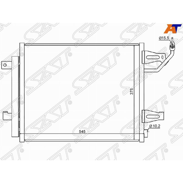 Радиатор кондиционера для Митсубиси Кольт Z30 2004-2008, Mitsubishi ...