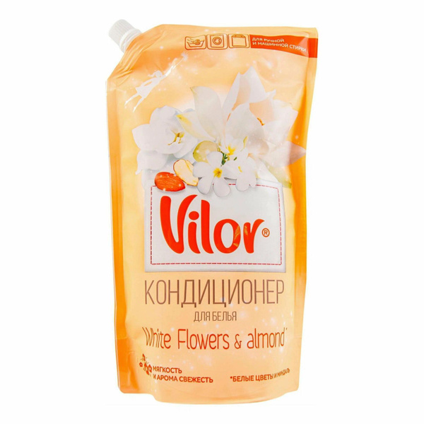 Кондиционер для белья Vilor "Миндаль и белые цветы", для ручной и ...