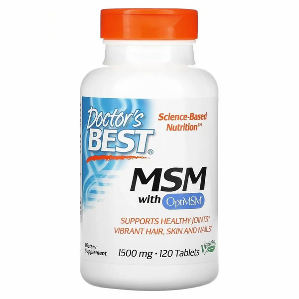МСМ метилсульфонилметан с OptiMSM 1500 мг, MSM with OptiMSM 1500 mg ...