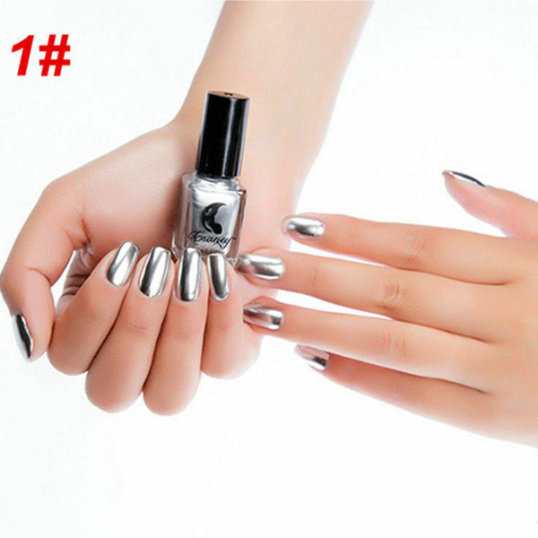 Best 11 Charming Purple Mirror Wholesale False Nail Classical Oval Shape Nails -