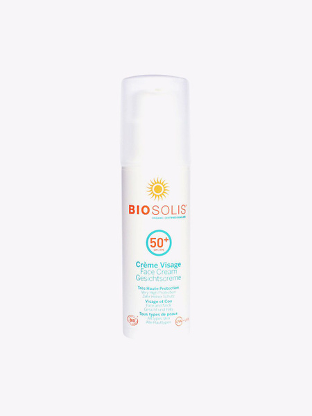 BIOSOLIS Крем солнцезащитный для лица SPF 50+ - купить с доставкой по ...