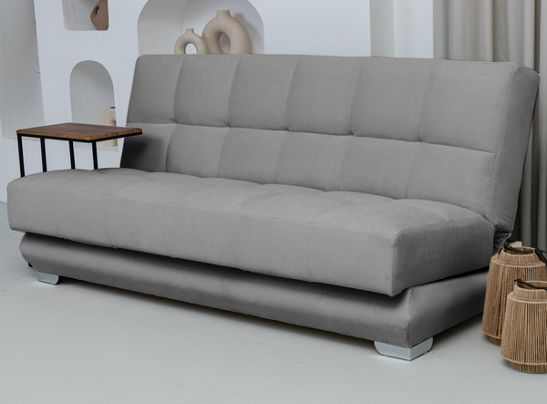 Прямой диван Прайм 4_Catania black, механизм Книжка, 203х100х100 см ...