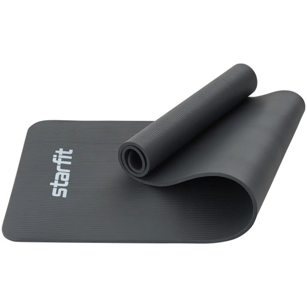Коврик для йоги и фитнеса Starfit FM-301, NBR, 183x61x1,0 см, темно ...