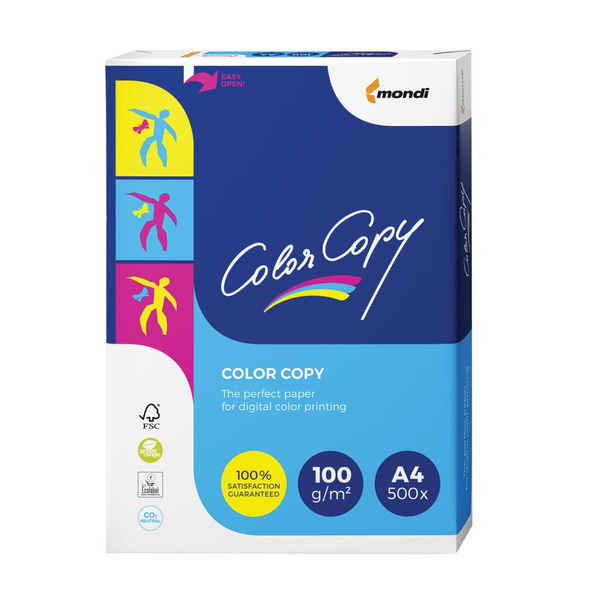 Бумага COLOR COPY А4 100 г / м2 500 л. для полноцветной лазерной печати ...