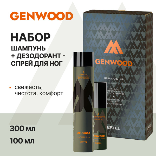 ESTEL PROFESSIONAL Косметический набор ALPHA GENWOOD "Наш. Сильный" для ...