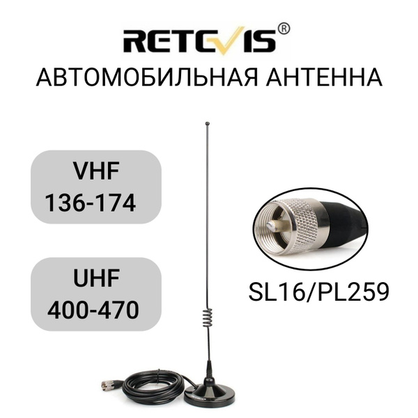 Автомобильная антенна для радиостанции Retevis MR100 купить на OZON по ...