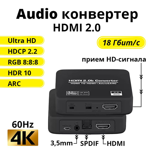 ELS Конвертер Audio SPDIF Toslink + Coaxial на RCA L/R для телевизора ...