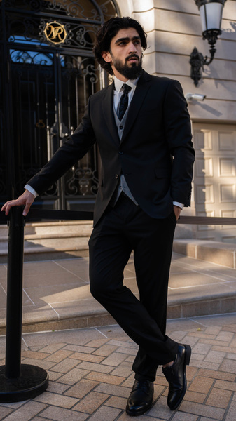 Костюм классический Мужской TM LIMITED Вечерний/праздничный черный ...