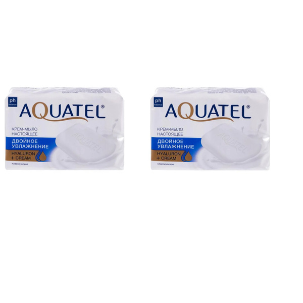Aquatel Крем-Мыло, Классическое, 4 шт по 75 гр, 2 уп. - купить с ...