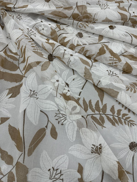 Ткань для штор Viva текстиль/с печатным рисунком, с утяжелителем ...