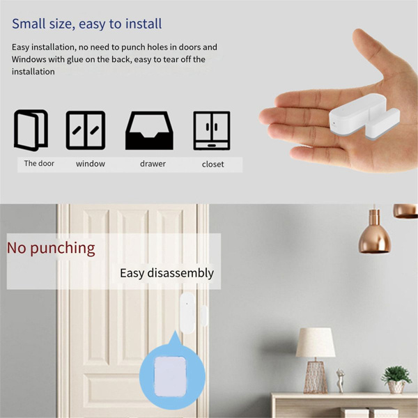Датчики Окон И Дверей Tuya Zigbee Беспроводные Магнитные Smart Life ...