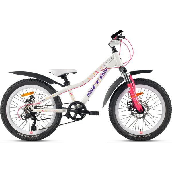 Велосипед SITIS DAISY 20" (2025) White-Pink, детский для девочек, сталь ...