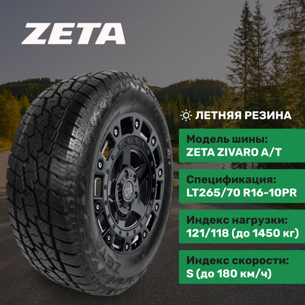 Шины для внедорожника Zeta 265/70 16 Лето Нешипованные - купить в ...