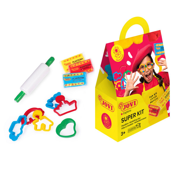 Пластилин JOVI Super Kit - 3 цвета х 150 гр - купить с доставкой по ...
