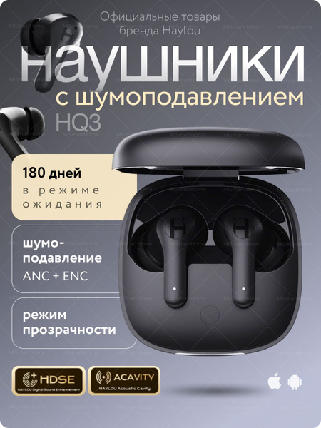 Наушники Вкладыши Haylou Беспроводные Moripods ANC - купить по ...