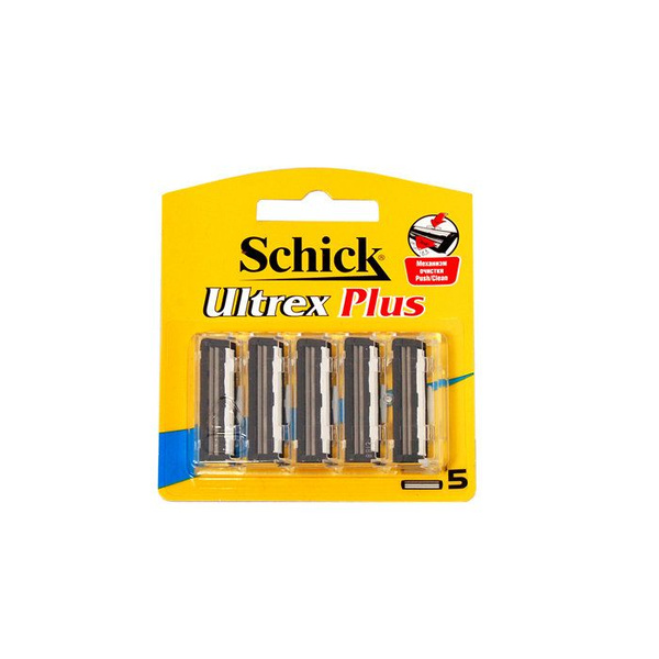 Schick Сменные кассеты "Ultrex Plus", 2-лезв., увл.полоска, система ...