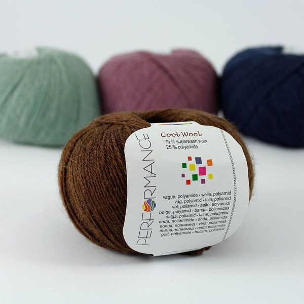 Пряжа Performance Cool Wool, цвет 227, 1 шт. (75% шерсть, 25% полиамид ...