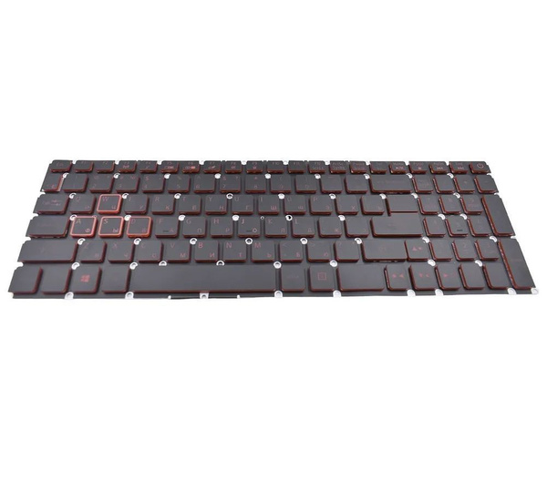 Клавиатура для Acer Nitro 5 AN515-51-55P9 с красными буквами с ...