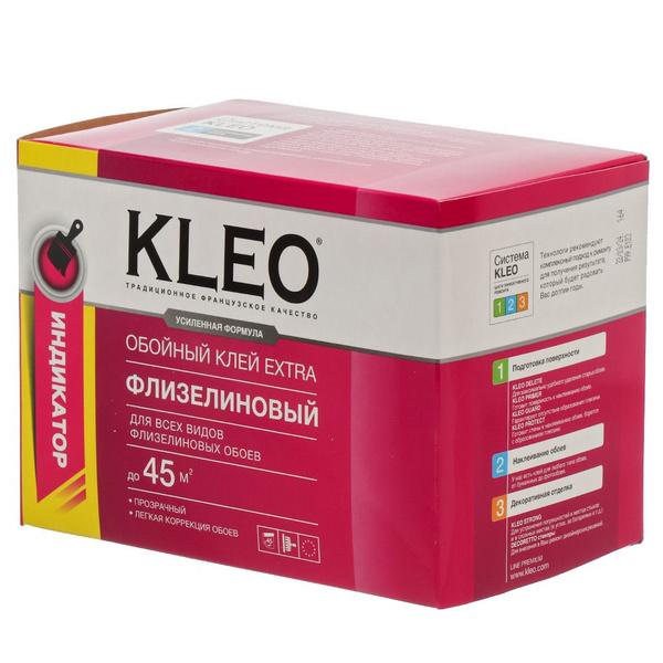 Клей для флизелиновых обоев Kleo, с индикатором - купить с доставкой по ...