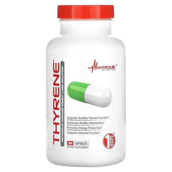Пищевая добавка Metabolic Nutrition, Thyrene, средство для снижения ...
