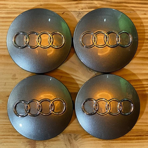 4шт, 60мм, Колпачки заглушки Ауди Audi на центральное отверстие ...