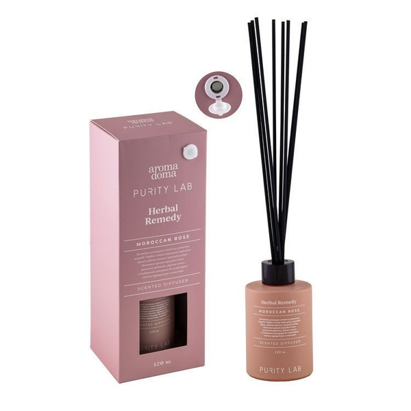 Характеристики Аромадиффузор Herbal, Марокканская роза, розовый, 120 мл ...