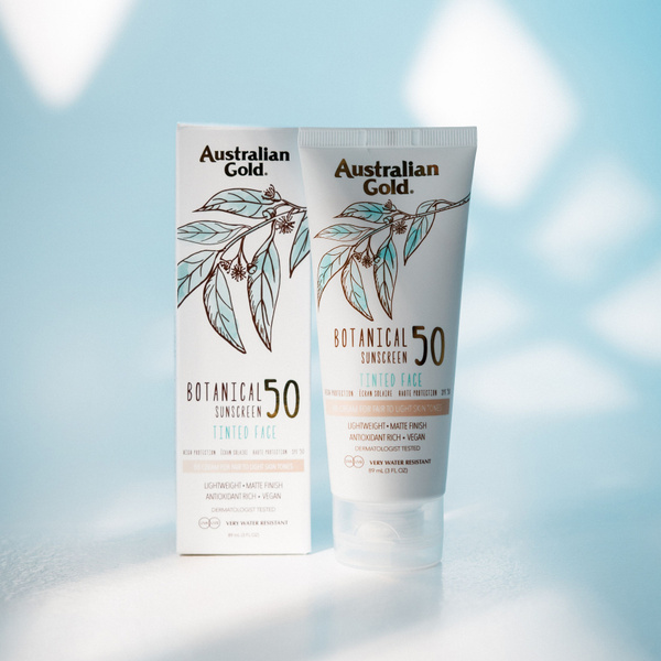 Australian Gold Botanical SPF 50 (Light), тонирующий минеральный лосьон ...
