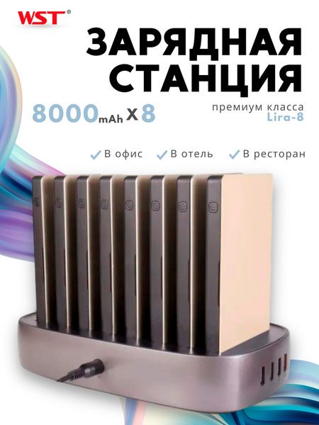 Характеристики Зарядная станция для внешних аккумуляторов WST Lira 8 ...