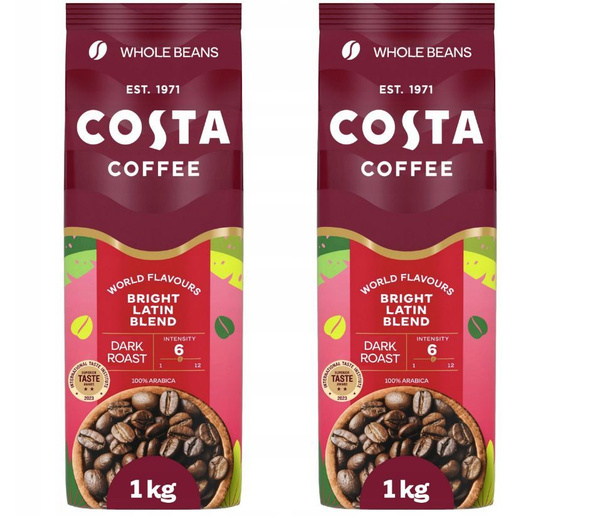 Кофе в зернах для кофемашины Costa Coffee Арабика 100% Bright Blend 2кг ...