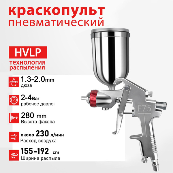 Краскопульт пневматический ,600 мл Для Покраски Автомобилей ...