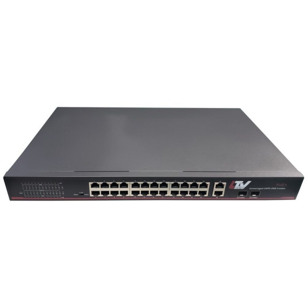 Коммутатор БЕЗ КОРОБКИ LTV LTV-2S24F2C-P 24x PoE 100 Мбит/с 2xRJ-45/SFP ...