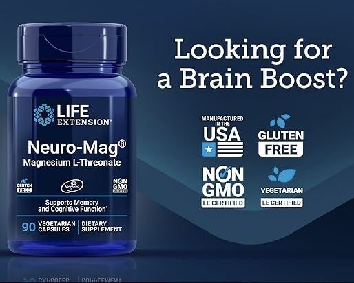 Life Extension Neuro-Mag Magnesium L-Threonate 48 mg // L-треонат ...