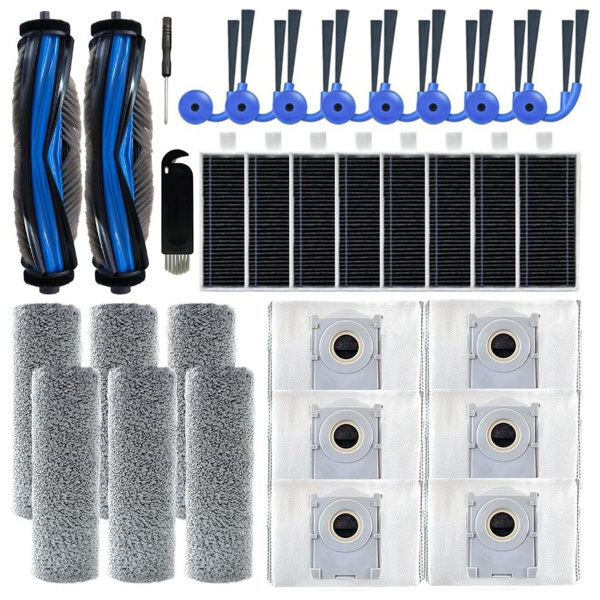 6-teiliges Ersatzteil-Set Für Ecovacs Deebot X9 Pro - Bürsten & Filter