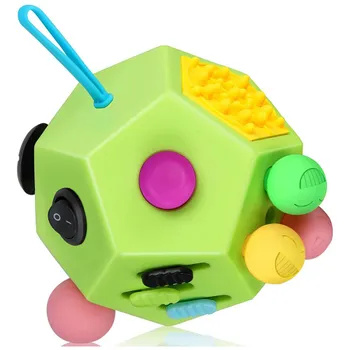 Игрушки Fidget Cube Антистресс - 12 граней Fidget Tdah Toy Cube купить ...