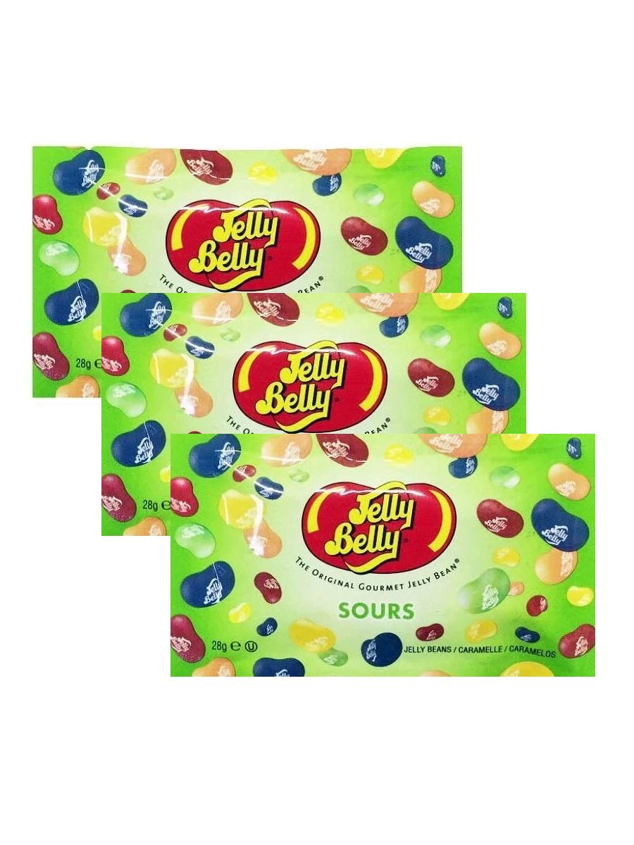 Драже жевательное Jelly Belly Кислые фрукты 28 г х 3 шт