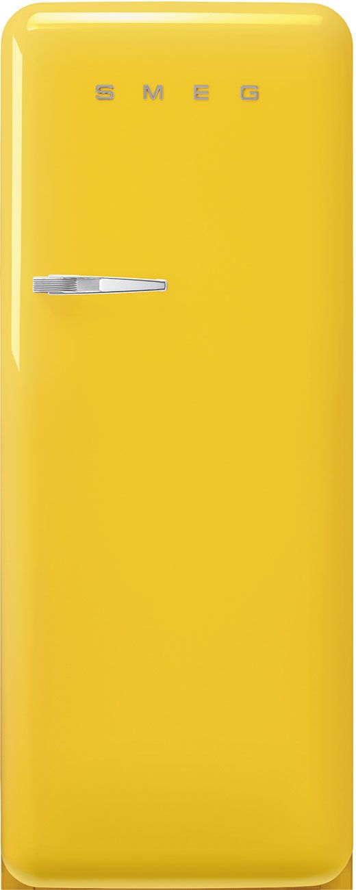 Холодильник SMEG FAB28RYW5, однокамерный, D, 244 л, морозилка 26 л, желтый