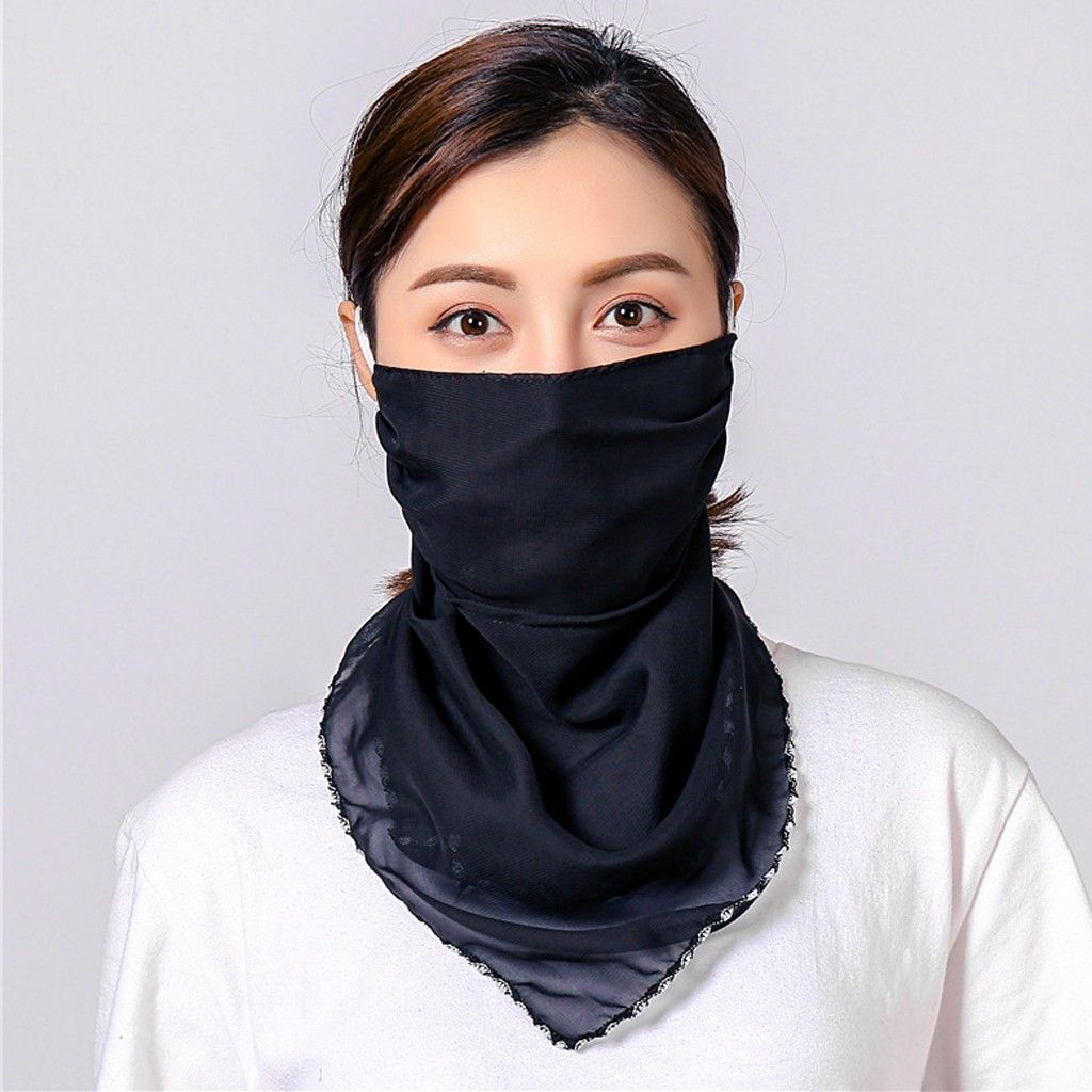 Шарф маска. Женская маска-шарф для лица.