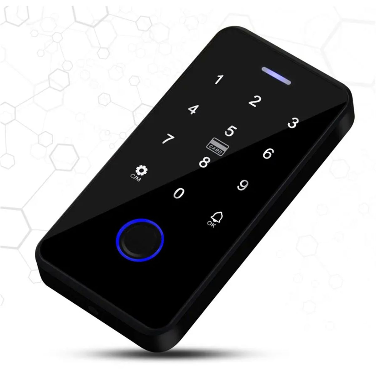 NFC Bluetooth Tuya APP Клавиатура контроля доступа Водонепроницаемая  RFID-клавиатура 13,56 МГц Биометрический сенсорный механизм открывания  дверей с отпечатками пальцев A - купить с доставкой по выгодным ценам в  интернет-магазине OZON (1540017370)