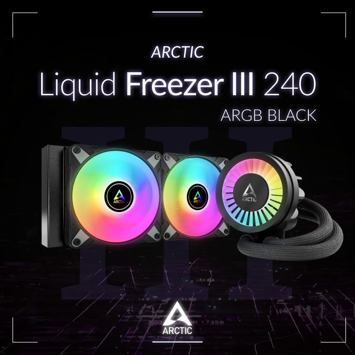 Система водяного охлаждения Arctic Liquid Freezer III 240 ARGB Black