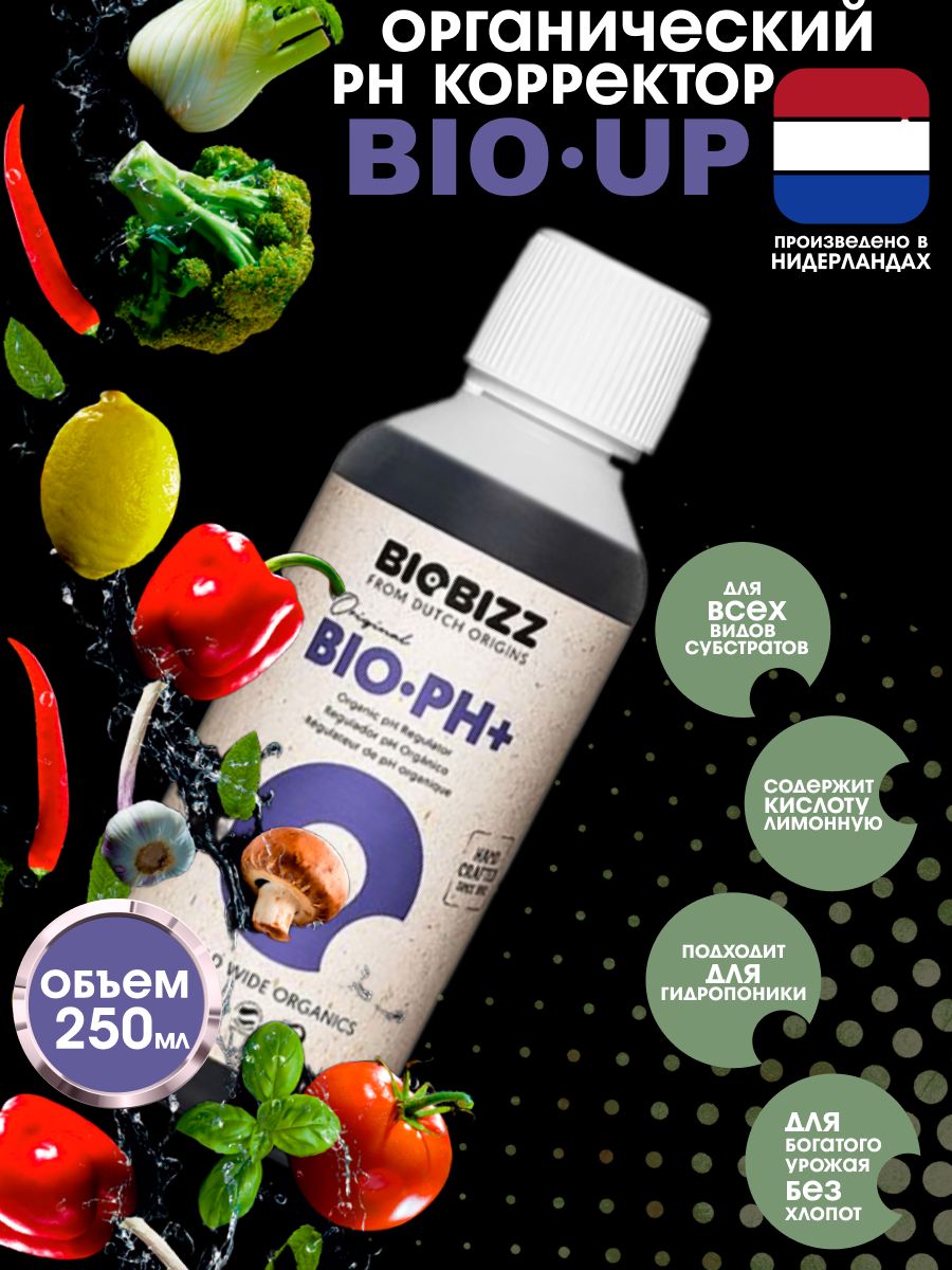 РегуляторкислотностиpHUpBioBizz0,25л