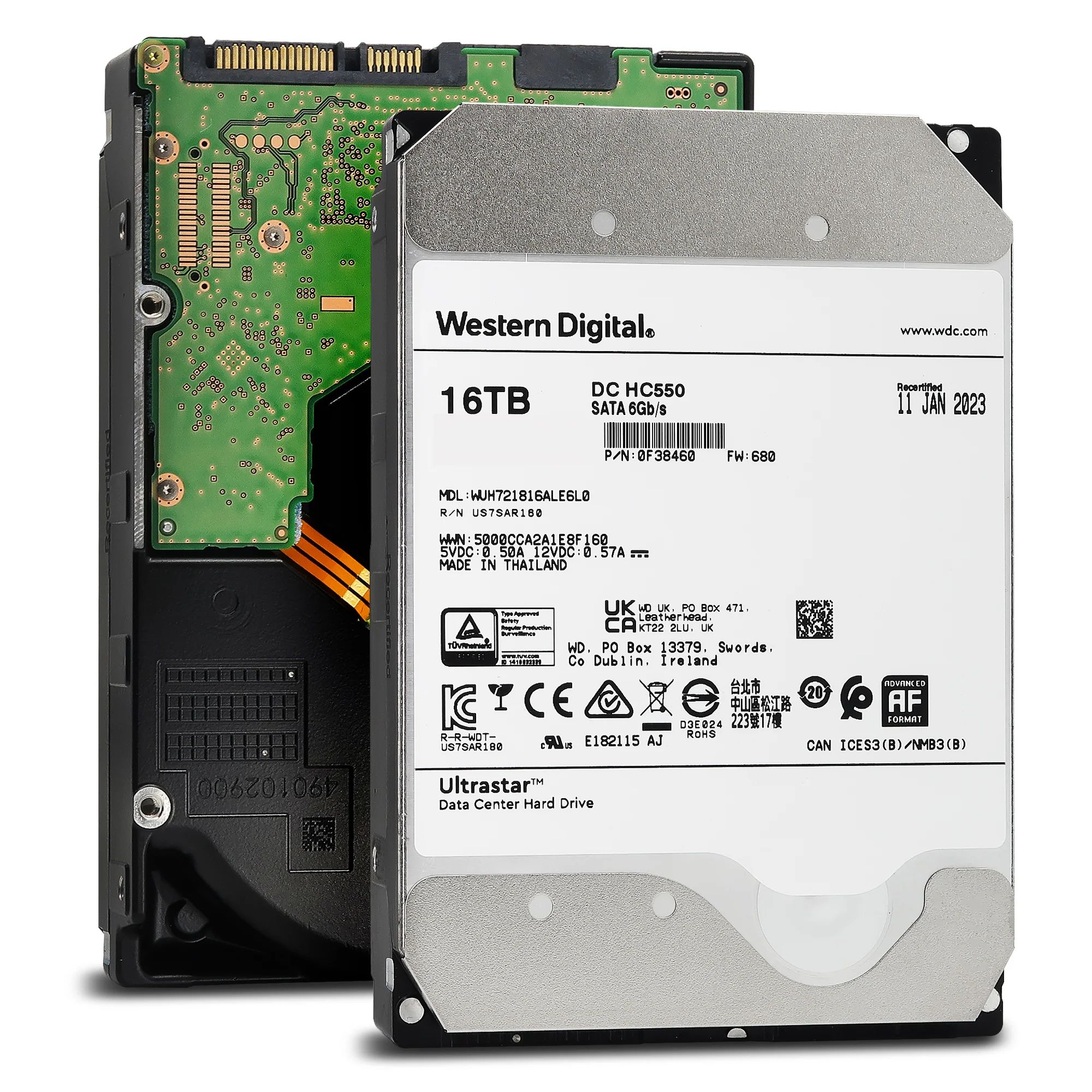 WesternDigital16ГБВнутреннийжесткийдискWUH721816ALE6L4(WUH721816ALE6L4)