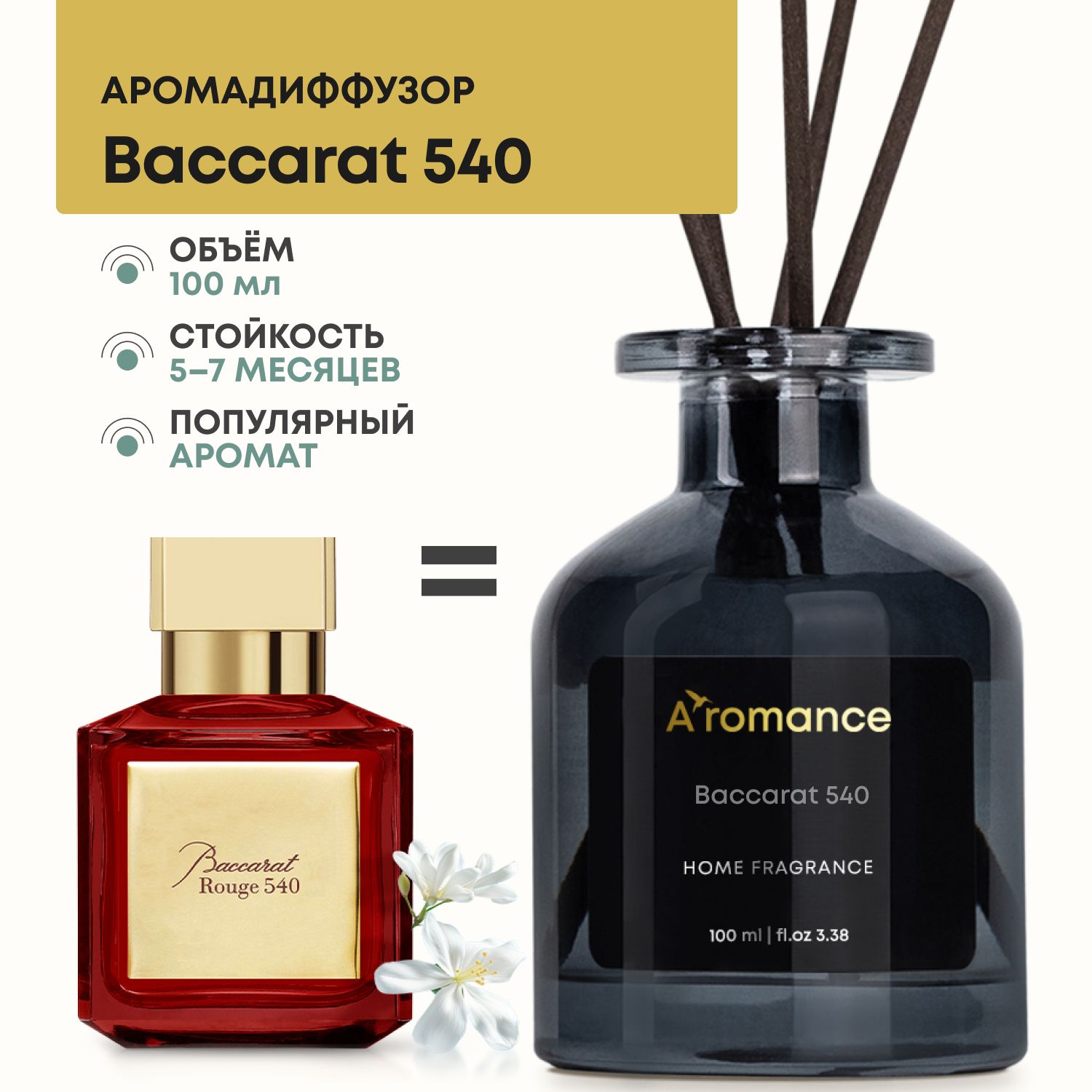 Ароматический диффузор Aromance, Жидкий, Шафран, Жасмин, 100 мл купить по  доступной цене с доставкой в интернет-магазине OZON (202807261)