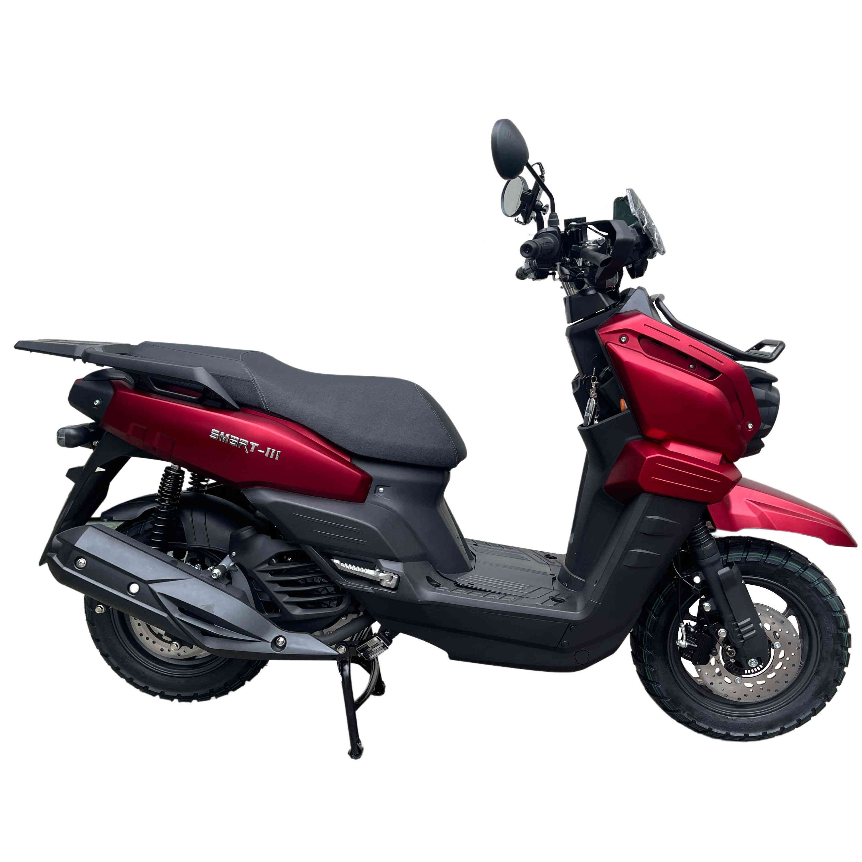 СкутерVMCVENTOSMART-3(170куб.см.)вишневыйматовый/репликаYamahaBWS21