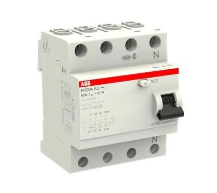 Устройство защитного отключения УЗО ABB FH204 63A/100mA типа АС 2CSF204006R2630