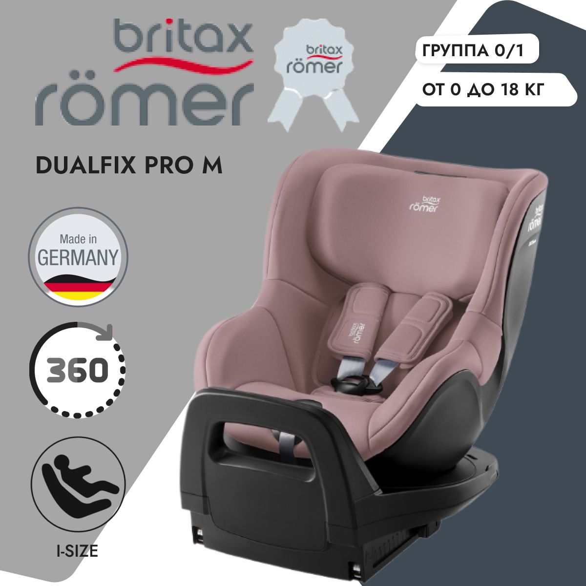 Детское автокресло Britax Romer Dualfix Pro M Dusty Rose