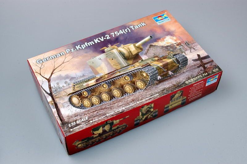 Trumpeter 1/35 Немецкий 00367 Pz.Kpfm KV-2 754 Танки