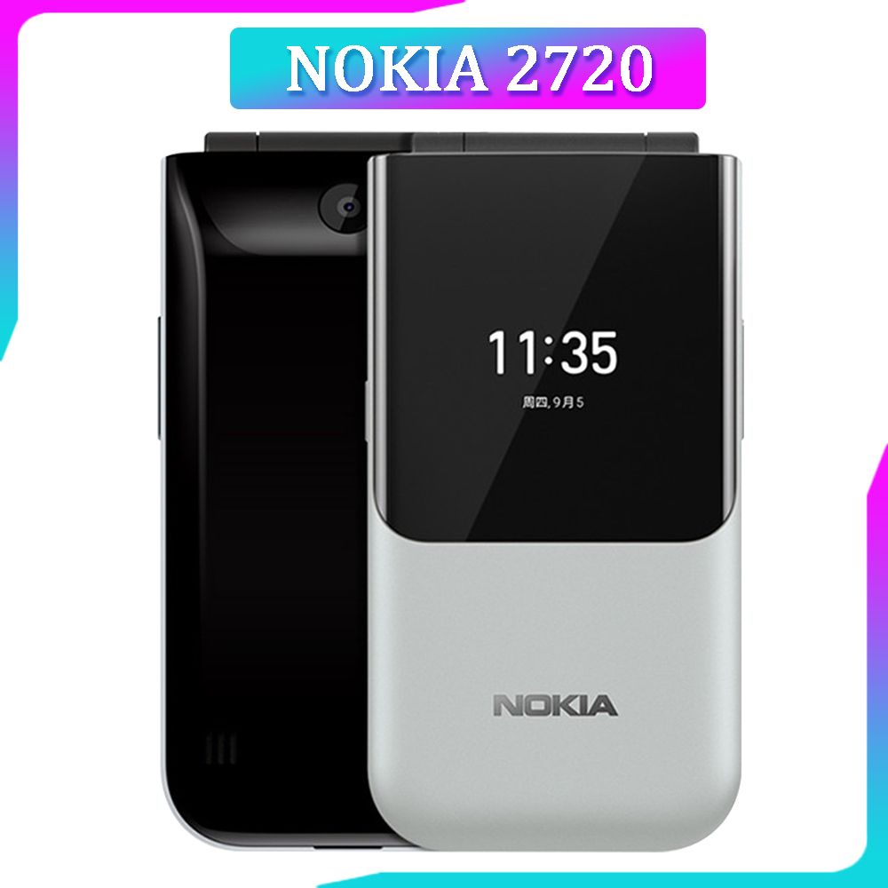 СмартфонNOKIA2720Global4ГБ,светло-серый