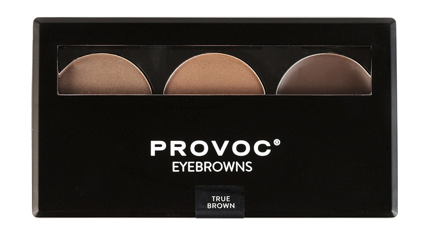 Набор теней для бровей / 3 коричневый / Provoc Eyebrowns